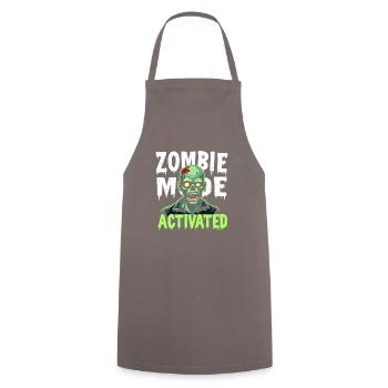 Zombie Apocalypse Humor Lustige Untote Zitate - Kochschürze - Grau - Vorne - AI Model Male 185 dark (185cm)