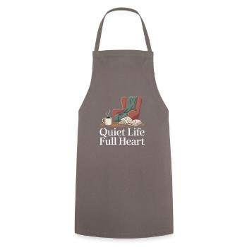 ChildFree par choix Fièrement sans enfant - Tablier de cuisine - gris - Devant - AI Model Male 185 dark (185cm)