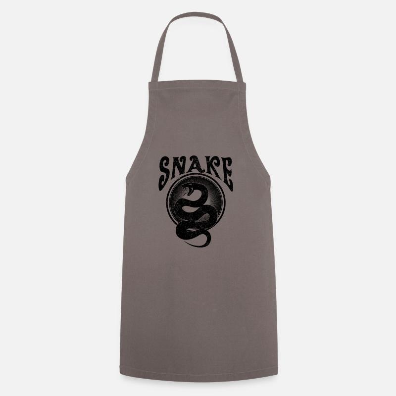 Snake Snake - Cooking Apron - grey