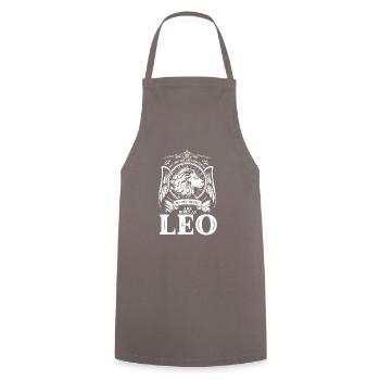 Löwe Sternzeichen sind die Besten Horoskop - Kochschürze - Grau - Vorne - AI Model Male 185 dark (185cm)