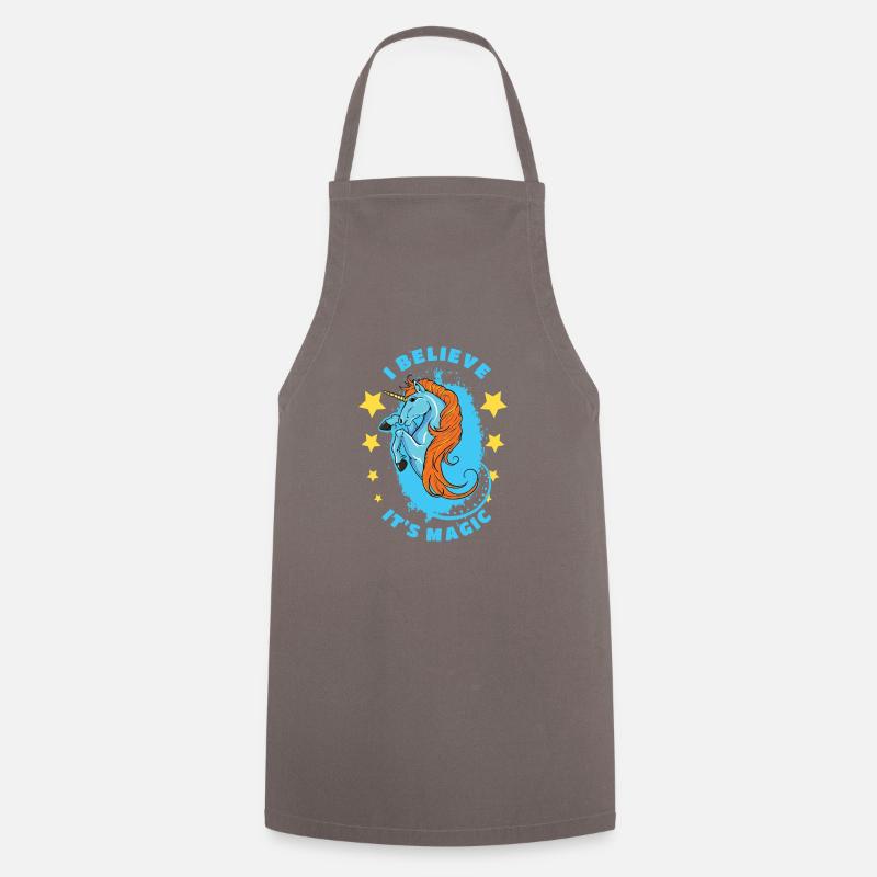 I think it's magical unicorn - Cooking Apron - grey