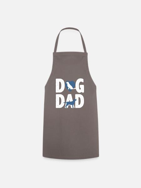 Dog Dad Hunde Papa Geschenk - Kochschürze - Grau