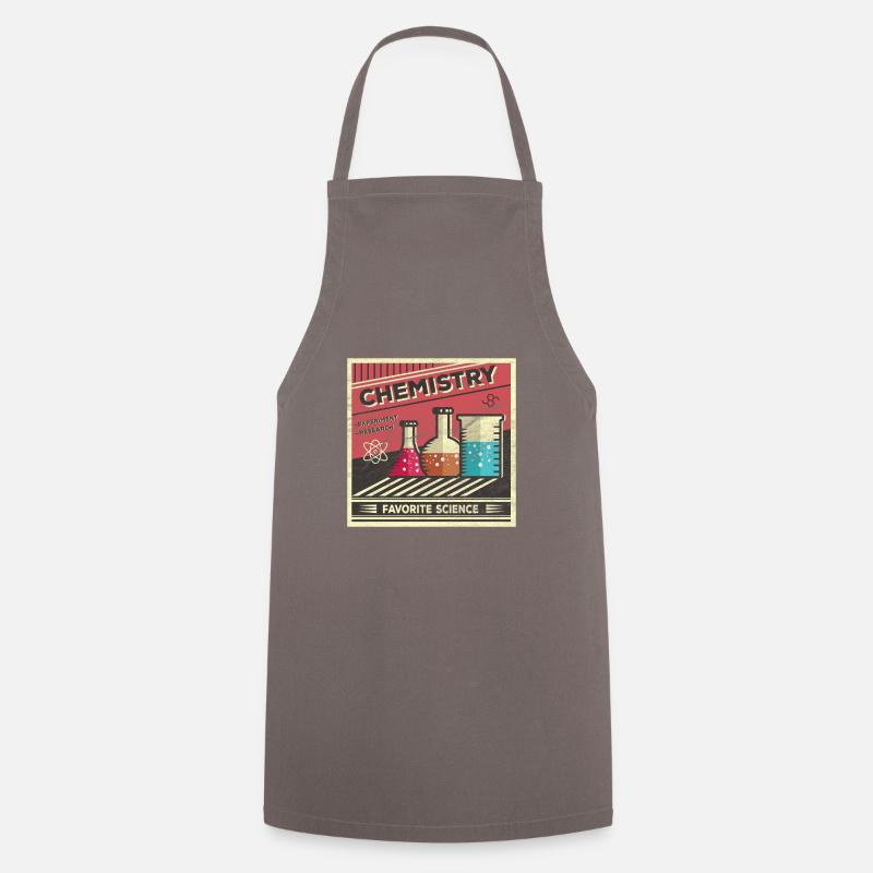 Chemistry Chemist Laboratory Teacher Student Gift - Cooking Apron - grey