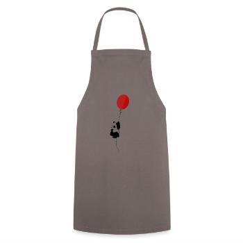 Panda - Cooking Apron - grey - Front - AI Model Male 185 dark (185cm)