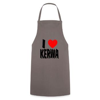 Kerwa Kirchweih Franken I Love Costume Gift - Cooking Apron - grey - Front - AI Model Male 185 dark (185cm)