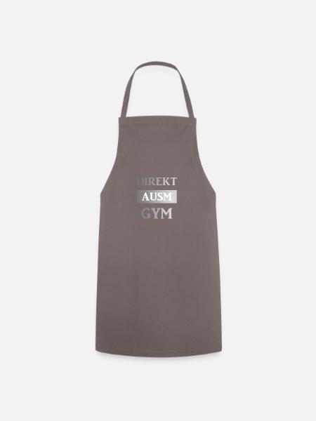 Direkt ausm Gym - Funny Sport Shirts - Kochschürze - Grau