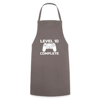 Jeu de 10 ans de cadeau vidéo pour gamers 10 ans - Tablier de cuisine - gris - Devant - AI Model Male 185 dark (185cm)