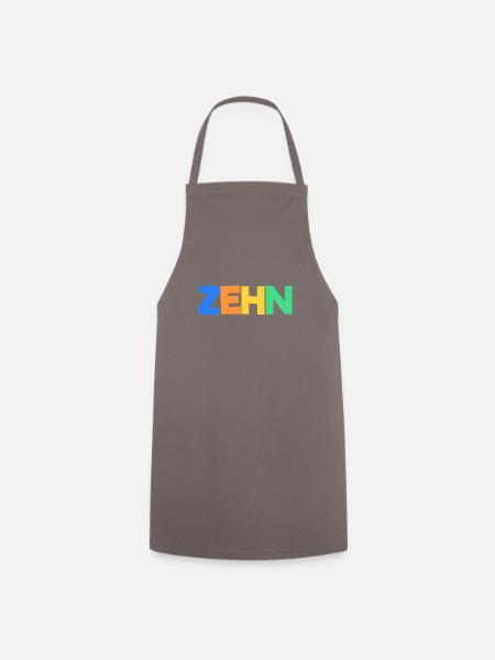 10 Geburtstag Hochzeit Geschenk zehn - Kochschürze - Grau
