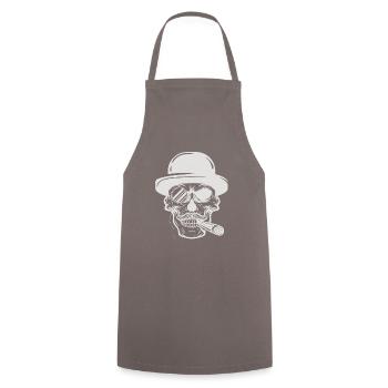 Gangster, crâne, style de vie - Tablier de cuisine - gris - Devant - AI Model Male 185 dark (185cm)