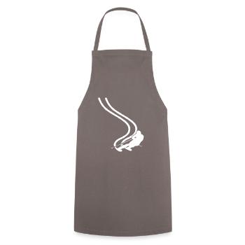 Ski Ski Holiday Slalom White - Cooking Apron - grey - Front - AI Model Male 185 dark (185cm)