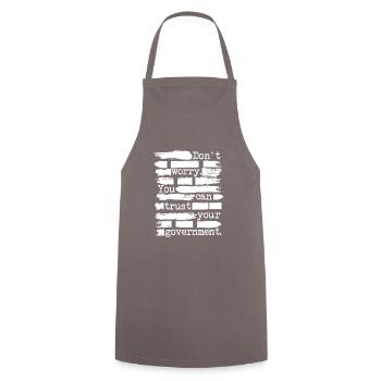 Anarchist Anarchismus Anarchie Zensur Weiß - Kochschürze - Grau - Vorne - AI Model Male 185 dark (185cm)