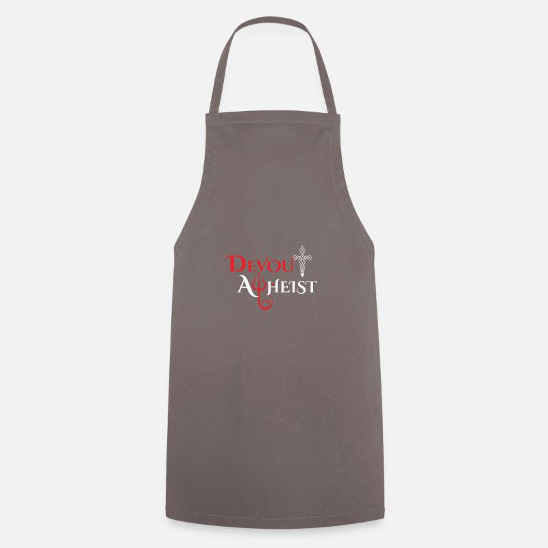 Devout Atheist - Cooking Apron - grey