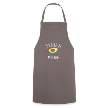 Powered by Avocados - Cooking Apron - grey - Front - AI Model Male 185 dark (185cm)