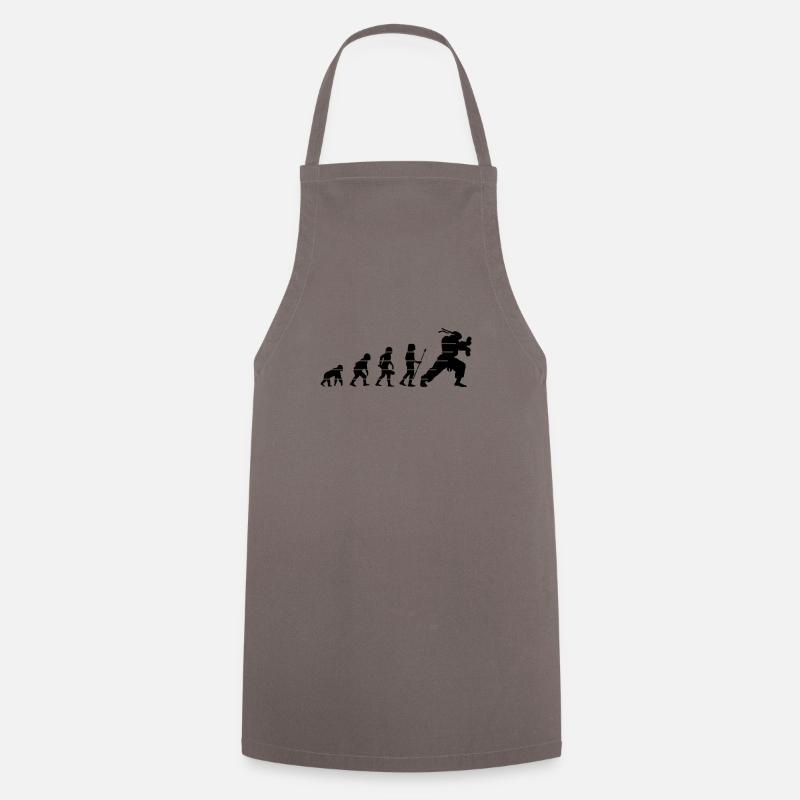 human evolution or hadouk - Cooking Apron - grey