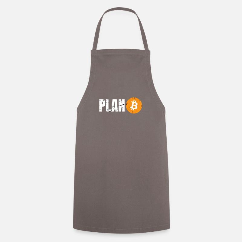 Plan B Bitcoin - Tablier de cuisine - gris