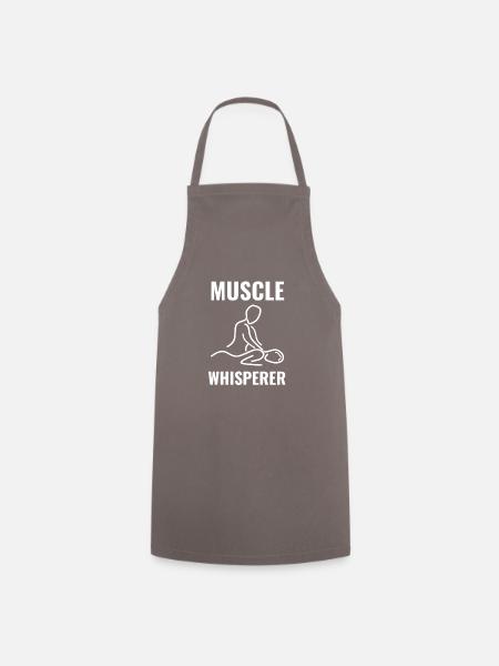 Muscle Whisperer - Kochschürze - Grau
