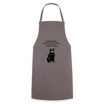 Die Gesetze eines Labradors - Kochschürze - Grau - Vorne - AI Model Male 185 dark (185cm)