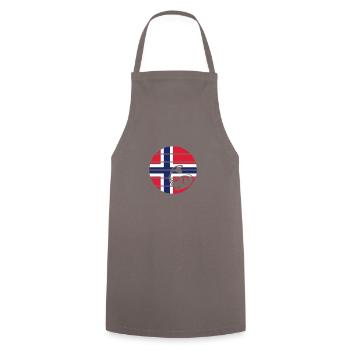 Norwegen Fischen Fischer Skandinavien Geschenk - Kochschürze - Grau - Vorne - AI Model Male 185 dark (185cm)