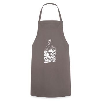 Mutter Mama Lustige Sprüche - Kochschürze - Grau - Vorne - AI Model Male 185 dark (185cm)