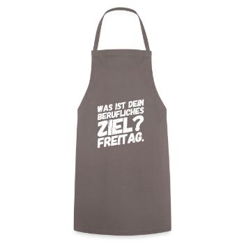 Bürohumor Freitag Lustiger Spruch - Kochschürze - Grau - Vorne - AI Model Male 185 dark (185cm)
