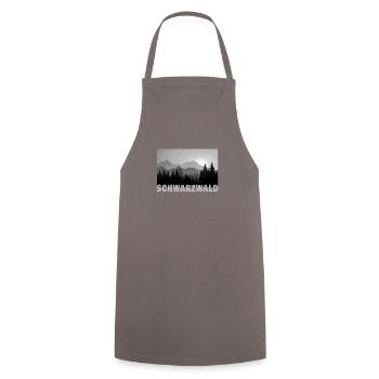 Schwarzwald Natur Wandern Berge - Kochschürze - Grau - Vorne - AI Model Male 185 dark (185cm)