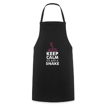 SNAKES: It’s Just A Snake - Tablier de cuisine - noir - Devant - AI Model Male 185 dark (185cm)