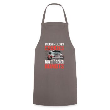 Car Drifting Racing Racecar Motorsport Skid Marks - Kochschürze - Grau - Vorne - AI Model Male 185 dark (185cm)