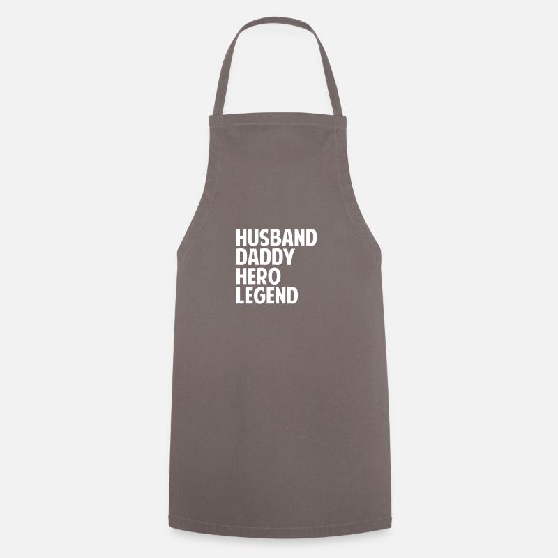 Husband Daddy Hero Legend - Tablier de cuisine - gris