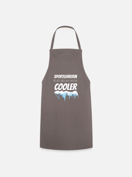 *** Coole Sportlehrerin *** - Kochschürze - Grau