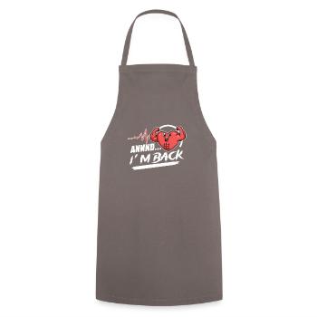 Heart Attack Open Heart Surgery Heart Surgery Gift - Cooking Apron - grey - Front - AI Model Male 185 dark (185cm)
