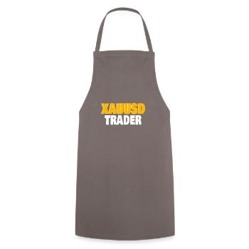 Gold Trader Forex Trader XAUUSD Trader - Kochschürze - Grau - Vorne - AI Model Male 185 dark (185cm)