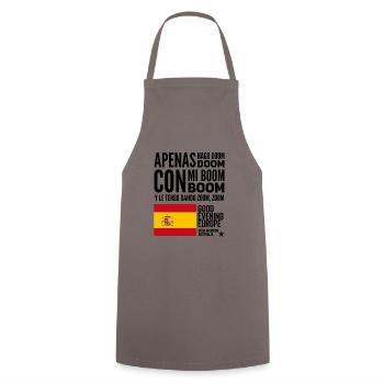 Eurovision España SLOMO - Cooking Apron - grey - Front - AI Model Male 185 dark (185cm)