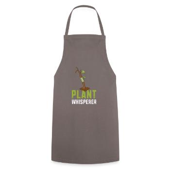 Plant Whisperer Funny Hobby Gardening - Botany - Cooking Apron - grey - Front - AI Model Male 185 dark (185cm)