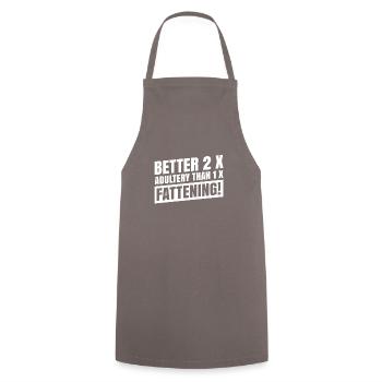 Mieux vaut 2 x adultère que 1 x mât ! Pour les amateurs de voile - Tablier de cuisine - gris - Devant - AI Model Male 185 dark (185cm)