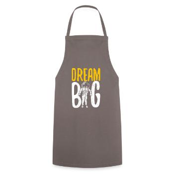 Astronaute Dream Big Planet Raumfahrer - Tablier de cuisine - gris - Devant - AI Model Male 185 dark (185cm)