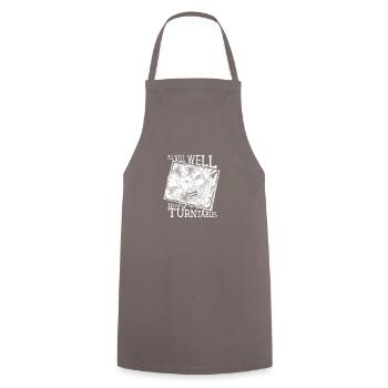 Well Well Well How the Turntables - disc jockey - Cooking Apron - grey - Front - AI Model Male 185 dark (185cm)
