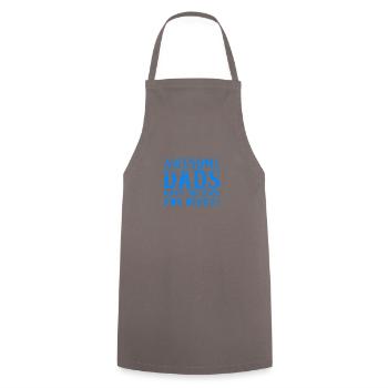 Tatouage Barbe Papa Père Tatouage Cadeau Cool - Tablier de cuisine - gris - Devant - AI Model Male 185 dark (185cm)