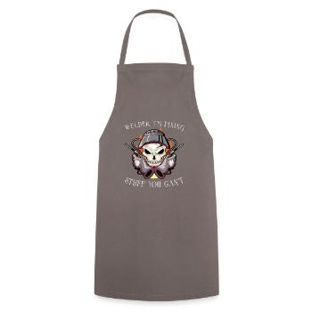 Soudeur Femme Drôle Drôle Soudage Petite Amie Cadeau - Tablier de cuisine - gris - Devant - AI Model Male 185 dark (185cm)