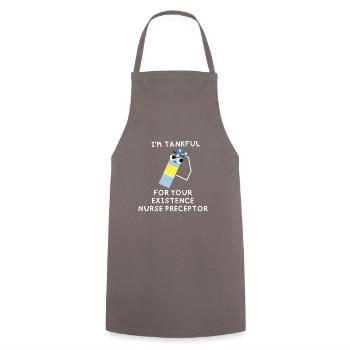 Drôles de jeux de mots Infirmière Précepteur Merci Cadeaux - Tablier de cuisine - gris - Devant - AI Model Male 185 dark (185cm)
