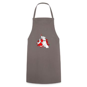 Pitbull love dog owner - pitbull terrier - Cooking Apron - grey - Front - AI Model Male 185 dark (185cm)