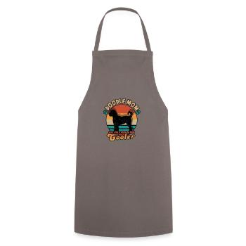 Maman Doodle comme une maman ordinaire mais beaucoup - Tablier de cuisine - gris - Devant - AI Model Male 185 dark (185cm)