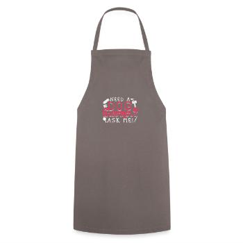 Besoin d’un toiletteur pour chiens Demandez-moi - salon pour animaux de compagnie - Tablier de cuisine - gris - Devant - AI Model Male 185 dark (185cm)
