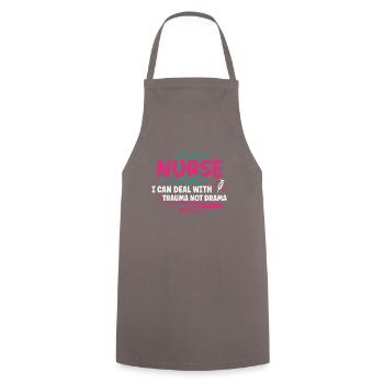 Infirmière Infirmière Infirmière Clinique Paramédicale - Tablier de cuisine - gris - Devant - AI Model Male 185 dark (185cm)