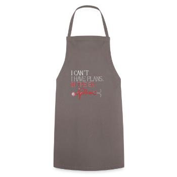 Infirmière Infirmière Infirmière Clinique Paramédicale - Tablier de cuisine - gris - Devant - AI Model Male 185 dark (185cm)