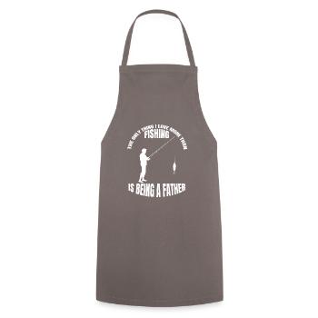 Pêche Hameçons Pêche Pêche Pêche Pêche - Tablier de cuisine - gris - Devant - AI Model Male 185 dark (185cm)