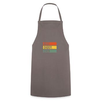 Meilleur cadeau papa homme papa - Tablier de cuisine - gris - Devant - AI Model Male 185 dark (185cm)