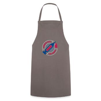 Nurse Nursing Clinic Paramedic - Cooking Apron - grey - Front - AI Model Male 185 dark (185cm)