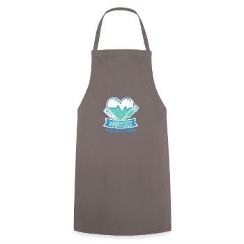 Infirmière Infirmière Clinique Paramédicale - Tablier de cuisine - gris - Devant - AI Model Male 185 dark (185cm)