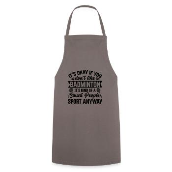 Badminton Badminton Evolution Joueur de badminton - Tablier de cuisine - gris - Devant - AI Model Male 185 dark (185cm)