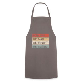 Légende du mythe de l’homme 1983 Cadeau du 40e anniversaire - Tablier de cuisine - gris - Devant - AI Model Male 185 dark (185cm)